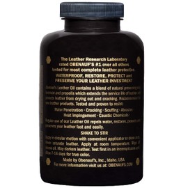 Obenauf's Leather Conditioner - Leather Oil - Restore and Protect Leather Boots, Jackets, Purses as Well as Car Leather, Leather Furniture and Much More - Made in The USA (16oz with Applicator)