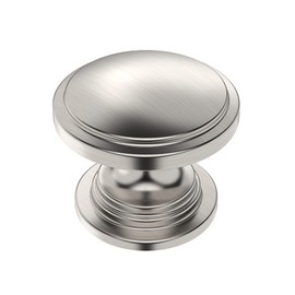 Alzassbg 10 Pack Brushed Satin Nickel Cabinet Knobs, 1.1 Inch(30mm) Diameter Kitchen Cabinet Hardware Round Knobs for Cabinets and Drawers AL6014SN