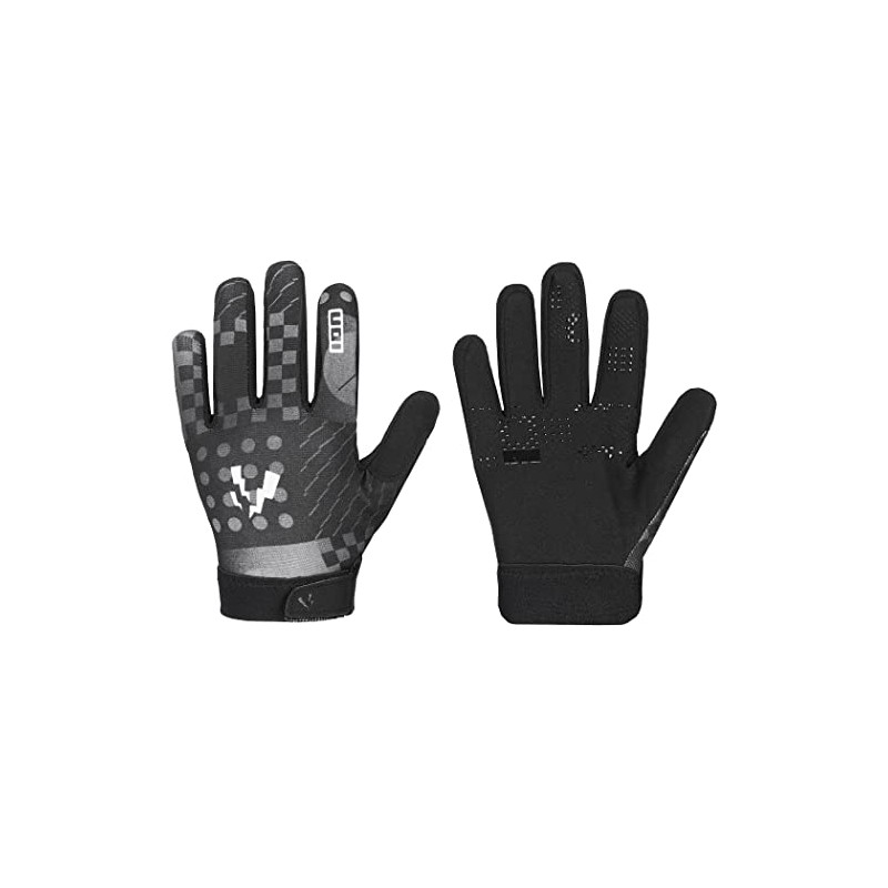 Ion Scrub Children's Cycling Gloves Long Black/Grey 2023: Size: L