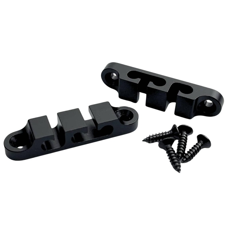 KHLESBY 2Pcs 3-String Retainer/String Guide Aircraft Aluminum for Electric Bass