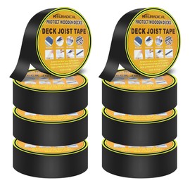 Neuradical 8 Pack 2" x 50' Deck Joist Tape for Decking, Butyl Deck Tape for Flashing Deck Joists and Beams, Waterproof Seal Butyl Joist Tape for Wood