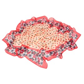 FAIRYGATE Scarfs for Women Lightweight Chiffon Scarf Ladies Square Scarf Women Neck Scarfs for Lady Retro 50s Scarves Polka Dot A2721