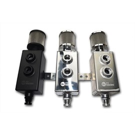 1L AN10 Aluminum Alloy Oil Catch Can Tank w/Breather Filter Drain Tap Baffled Chrome 1L_OT_SI