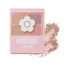DAISY DOLL by MARY QUANT Eye Color Palette (MT) PK-02 Rose Flavor, 0.2 oz (5.1 g), Mat, Sheer Color, Gradation, High Brightness Glitter Blend, Eye Shadow