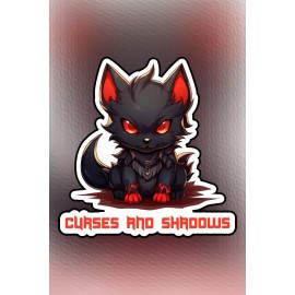 Vinyl sticker fantasy demon dog jujutsu kaisen art laptop decal 4.25"x4"