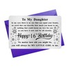 MXRSDF Daughter 16th Birthday Gifts for Girls, Sweet 16 Years Old Decorations Wallet Cards for Her Female Women