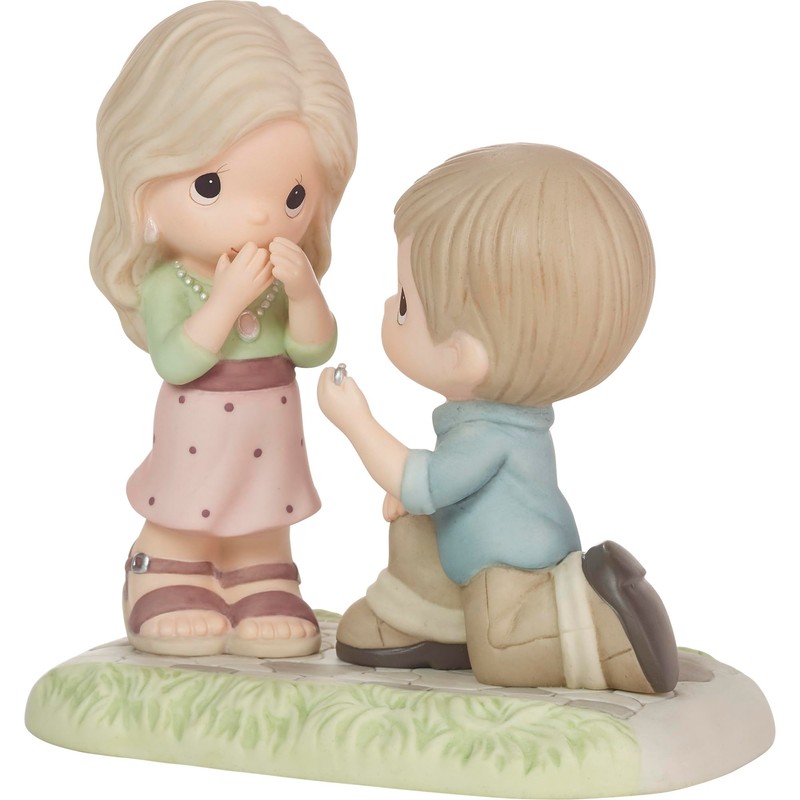 Precious Moments 222007 Will You Be Mine? Bisque Porcelain Figurine