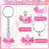 Liliful 36 Pcs Resin Axolotl Keychain Mini Cartoon Keychain Kawaii