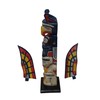 WorldBazzar Old Tribe Northwest Coast Style Eagle Fish Indian Totem
