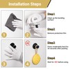 SAYAYO Self Adhesive Hooks for Hanging, Brushed Gold Towel Hook