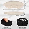 AIQINHU Unisex Heel Pads for Shoes That are Too Big,