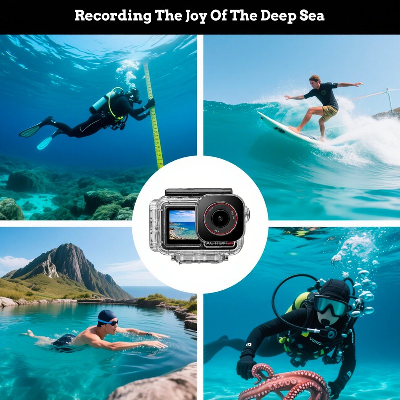 FloraVigo Magnetic Waterproof Case for DJI Osmo Action 5 Pro