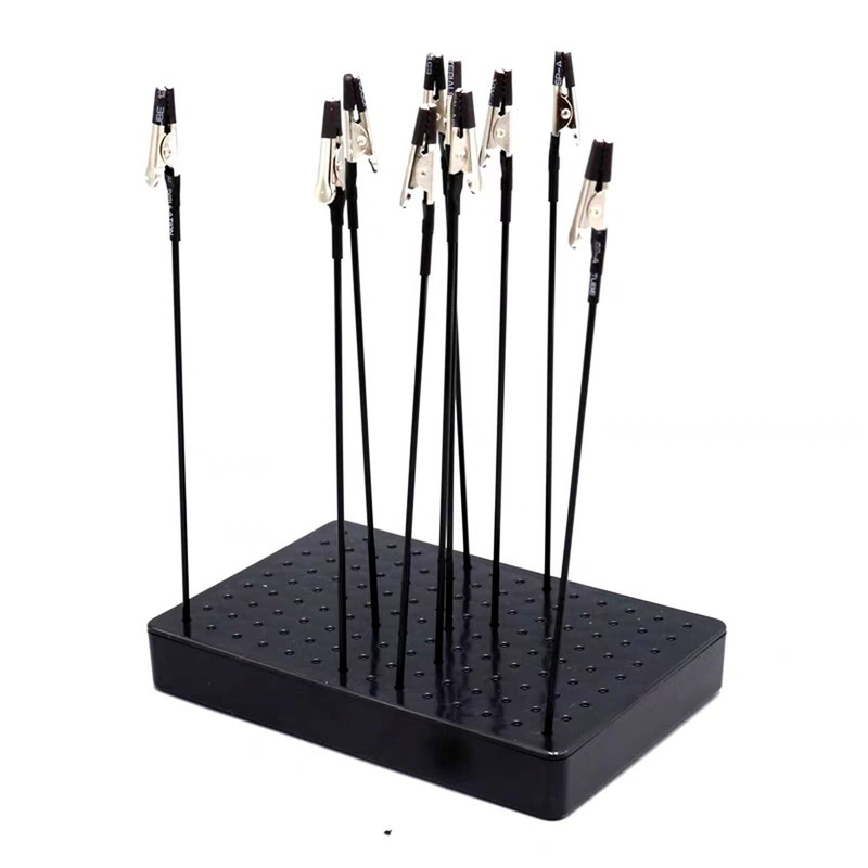 Yesmin Crocodile Clip Set Tool Model Support Base,Equipped with 10