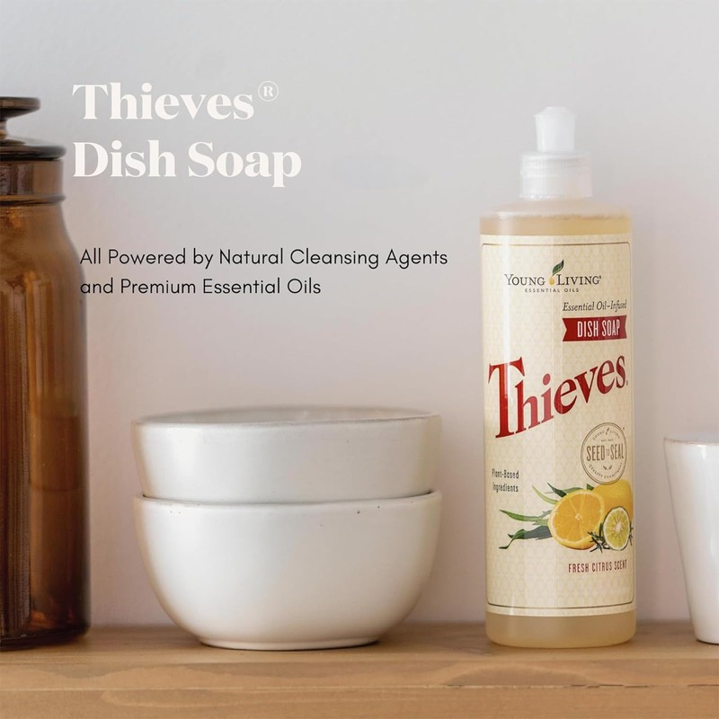 Young Living Thieves Dish Soap | 16 oz | Plant