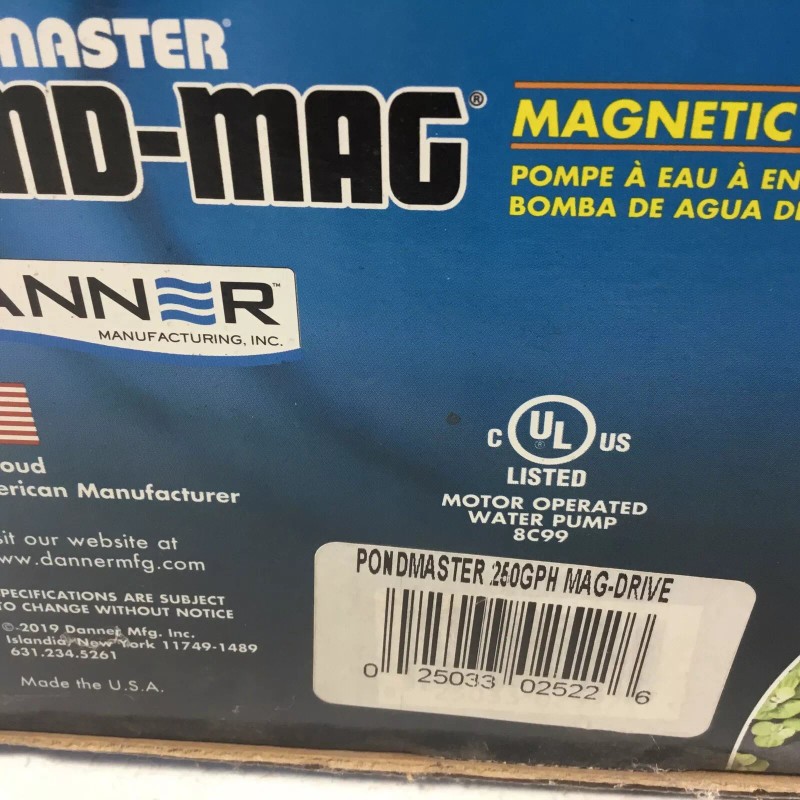 Danner Pondmaster 250 GPH Pond-Mag Model 2 Magnetic Drive Utility