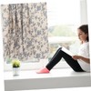 GRIRIW Short Flower Pattern Curtains for Windows Lightweight Privacy Drapes