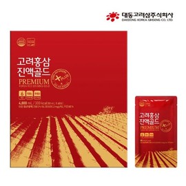 Daedong Goryeo Sam 홍삼추출액100% 고려홍삼 진액골드 국내산6년근(80ml x 60포)(26.4.17까지) 100% Red Ginseng Extract Korean Ginseng Tincture Gold Domestic 6-Year-Old (80ml x 60 packets) (until 26.4.17)