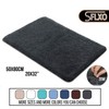 SFLXO 80cm x 50cm Non Slip Bath Mat Machine Washable