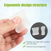 12Pcs Gel Toe Separators, Bunion Corrector for Straightening Overlapping Toes,