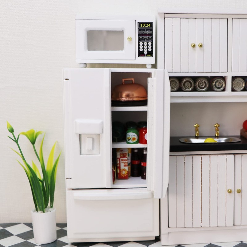 Miniature Microwave Dollhouse Accessories Oven Mini Kitchen Furniture Appliance 1:12