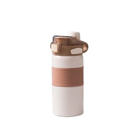 316 Stainless Steel Insulated Water Bottle Dual Drinking Modes for Maximum Versatility in Accommodating Active Lifestyles (Brown, 600ml)