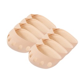 Kibovqul Toe socks women Toe socks pads with non-slip Toe toppers socks Half socks for Oxfords,Flat,Pumps High Heels(4Pairs Nude), One Size