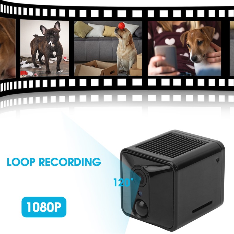 Security Camera 1080P IR Night Vision Mini Portable Cam Surveillance