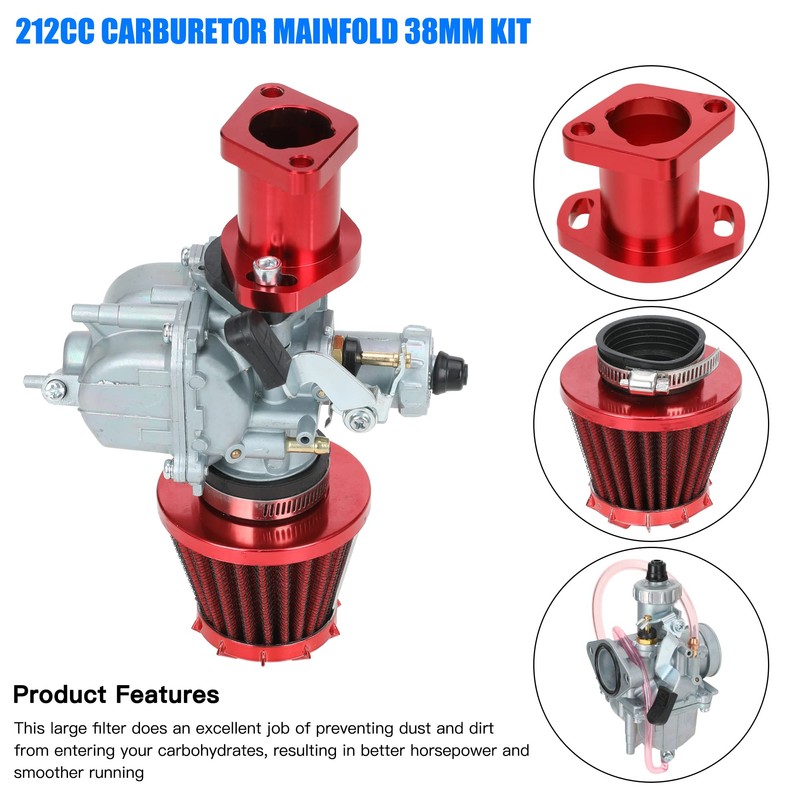 YOXUFA VM22 Carburetor Kit 212cc Carb Replacement for Predator 212cc