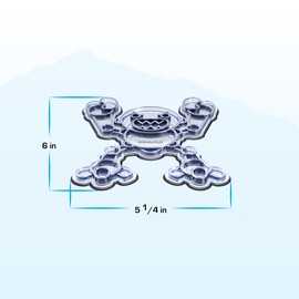 Stompgrip Premium Snowboard Stomp Pad | Jynx | 3D Collection | 3D Decal | Clear