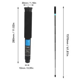 Camera Monopod 8 Sections Selfie Stick Trekking Pole Aluminum Alloy Travel Lightweight Monopod for DSLR Camera Camcorder Hiking Camping