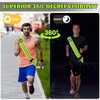 HaoHanEup High Visibility Reflective Sash,2Pcs Reflective Night Running Strips,Adjustable Reflective