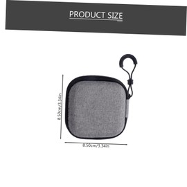 KOMBIUDA Portable Headphone Storage Case Small Travel Pouch for Earbuds Zipper Design Material for Organizing Earphones and Cords The Go