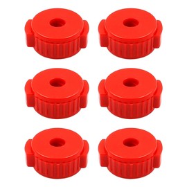 Hsthe Sea 6PCS Quick-Set Cymbal Nut for Cymbal Stand Cymbal Quick Release Nuts Drum Accessories for Percussion Replacement Kitparts -Red