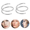 SAFIGLE 2pcs Women's Nose Rings Hoops Fashion Jewelry Piercing Hoops