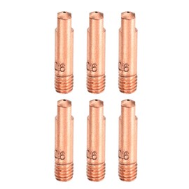 sourcing map 6pcs MIG Welding Gun Contact Tip 0.024" Copper MIG Welder Contact Tips Welding Gun Replacement Accessories for MB-15AK MIG Welding Torch