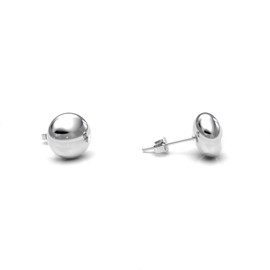 Agalea | Aretes tipo Broqueles de plata ley .925, de Redondo para Mujer (Luneta)