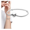 Pulsera Plata Para Charms Cadena Serpiente Broche Corazón