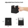 4Pack Bed Risers with Adjustable Screw Clamp, Fit Thickness of