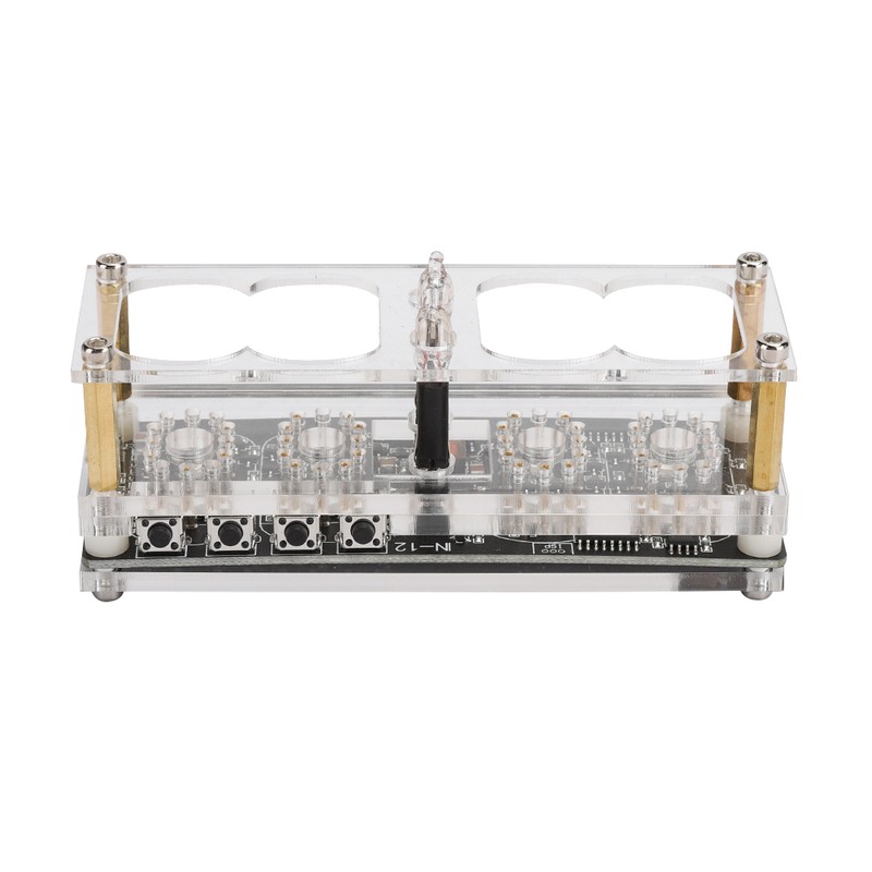 IN‑12 LED Tube Clock 4‑Bit Seven‑Color RGB LED Digital Nixie