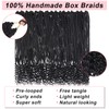 30 Inch Goddess Box Braids Crochet Hair with Curly Ends