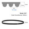 QUARKZMAN 4pcs 2GT Timing Belt Closed Loop Rubber Belts 300-2GT-6,