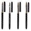 Mc Nails Pack 4 Pinceles Kolinsky Black Rock #4, 6, 8 Y 10, Mc Nails