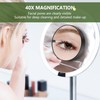 MIYADIVA 40X Magnifying Mirror, Magnifying Mirror Suction Cup, Travel Makeup