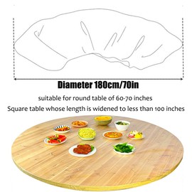 OULIGET Plastic Tablecloth Disposable,Elastic Edged Plastic Tablecloth Protector,Waterproof Wipeable Round Table Cover for Indoor Outdoor Patio Parties Use,10 Pieces,70 Inches