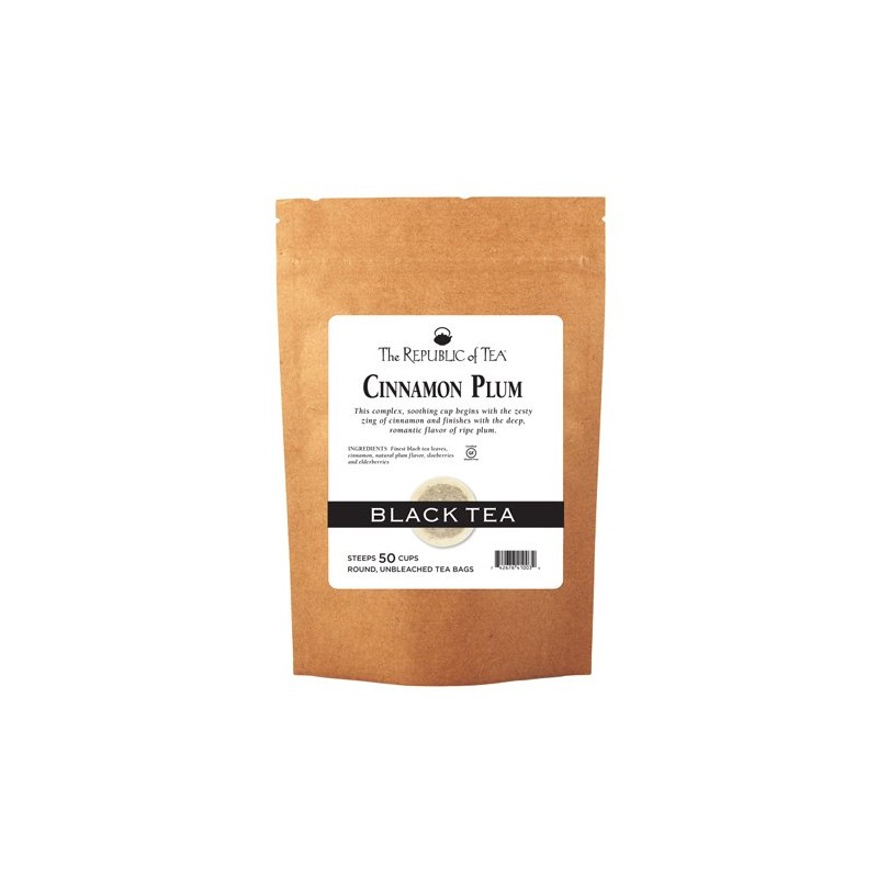 The Republic of Tea Cinnamon Plum Black Tea, 50 Tea