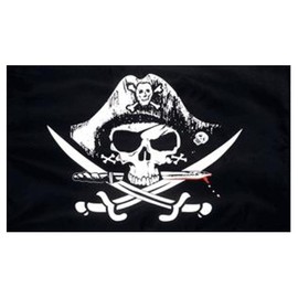 Skull and Sabre Flag 5ft x 3ft