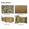 CrogaGear Tactical Belt Quick Release Adjustable Molle for Law Enforcement