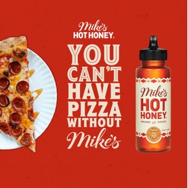 Mike's Hot Honey, America's #1 Brand of Hot Honey, Spicy Honey Infused with Chili Peppers, Certified Kosher, Gluten-Free, Paleo-Friendly, Sweet Heat, Perfect for Hot Sauce Lovers (10oz Bottle, 1 Pack)
