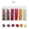 Crushed Glass 6 Colores Piedras Cristal Triturado Strass Maquillaje Resina