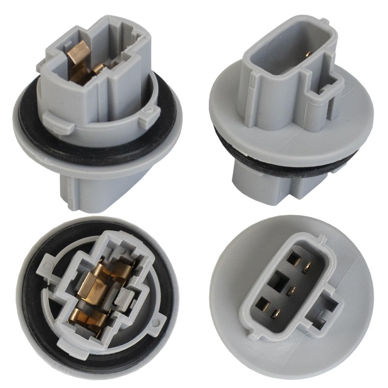 AUPARTIK 2Pcs Front Turn Signal Light Bulb Socket & Plug